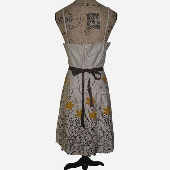 Vintage Y2K City Triangles Floral Dress - Picture 3 of 4